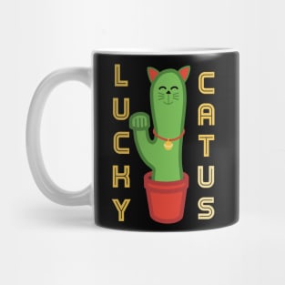 Catus Lucky Cat and Cactus Pun Mug